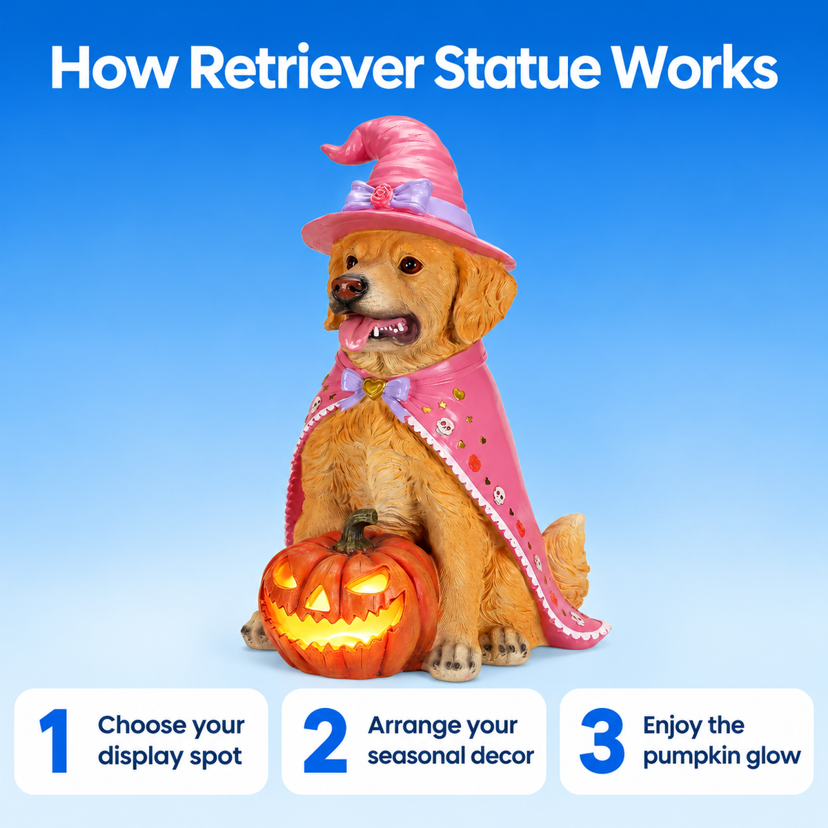 Retriever Statue how to use