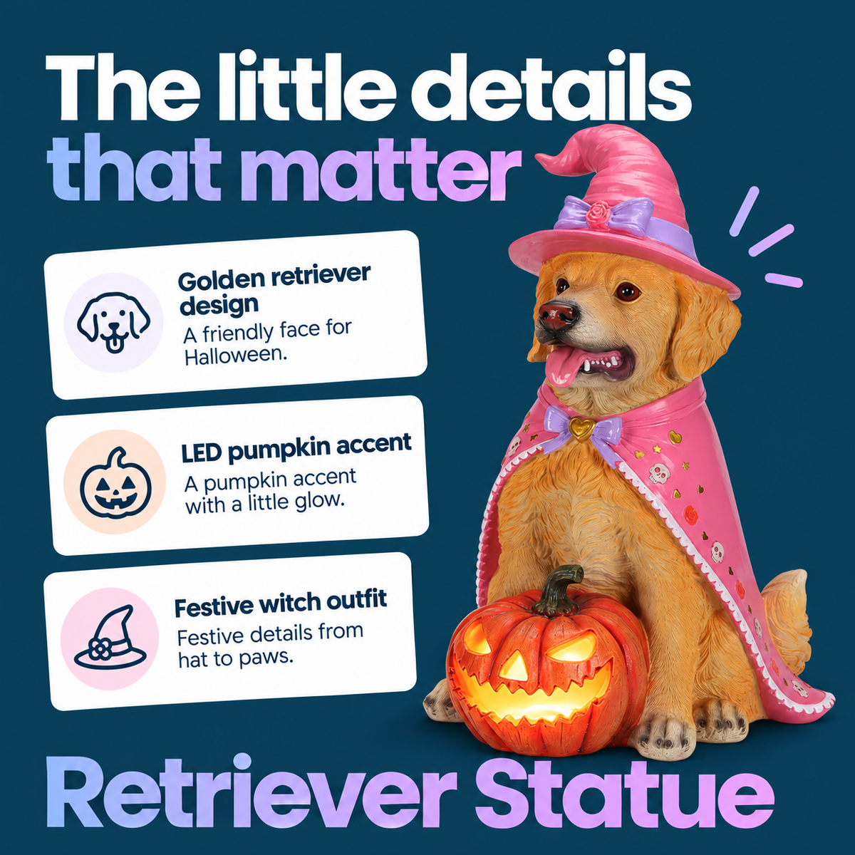Retriever Statue product highlights