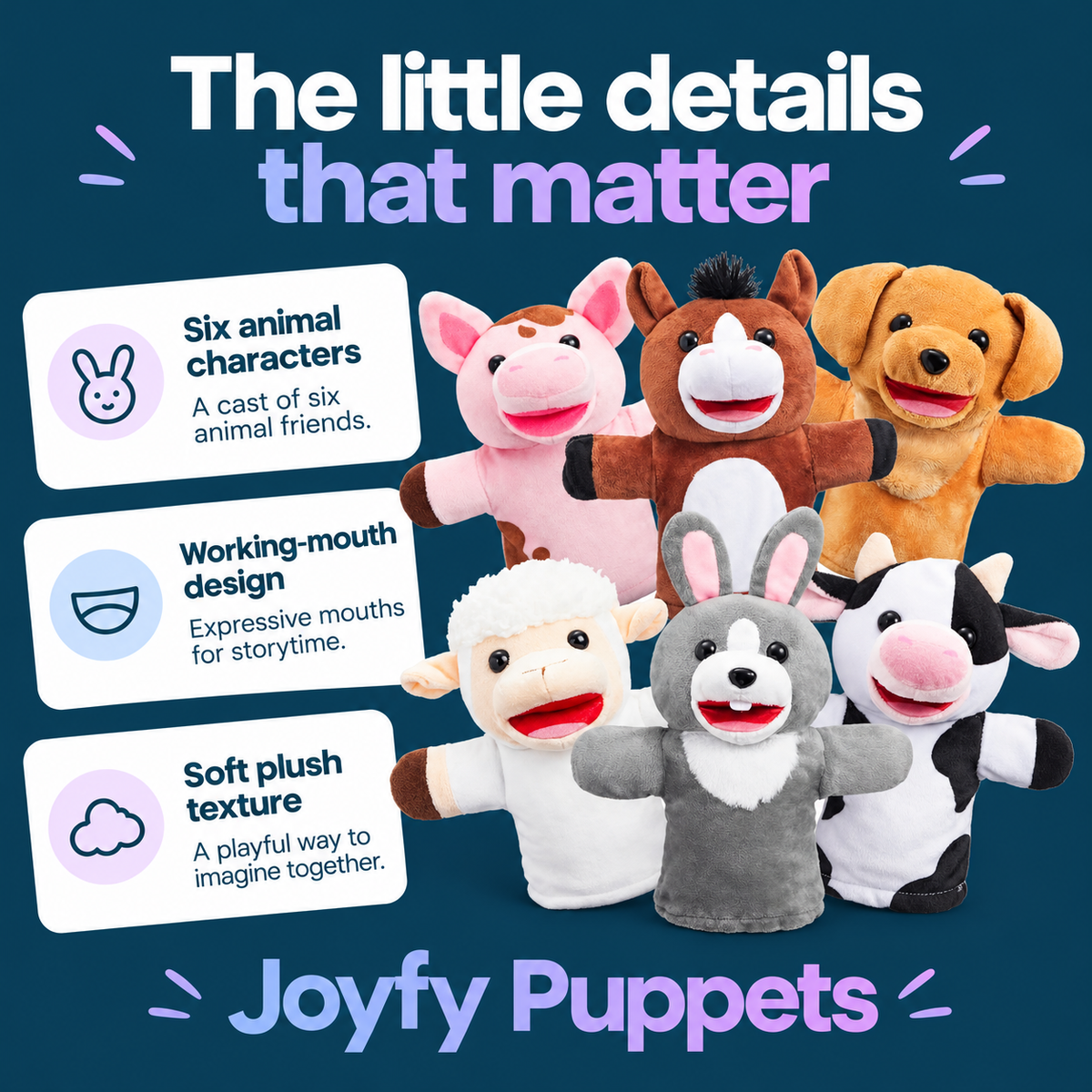 Joyfy Puppets — product highlights