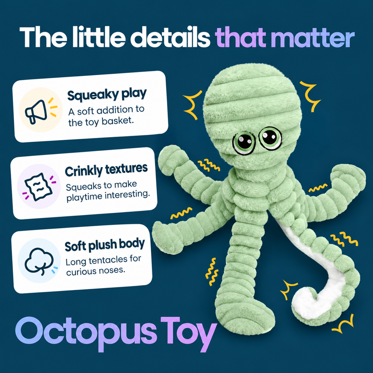 Octopus Toy — product highlights